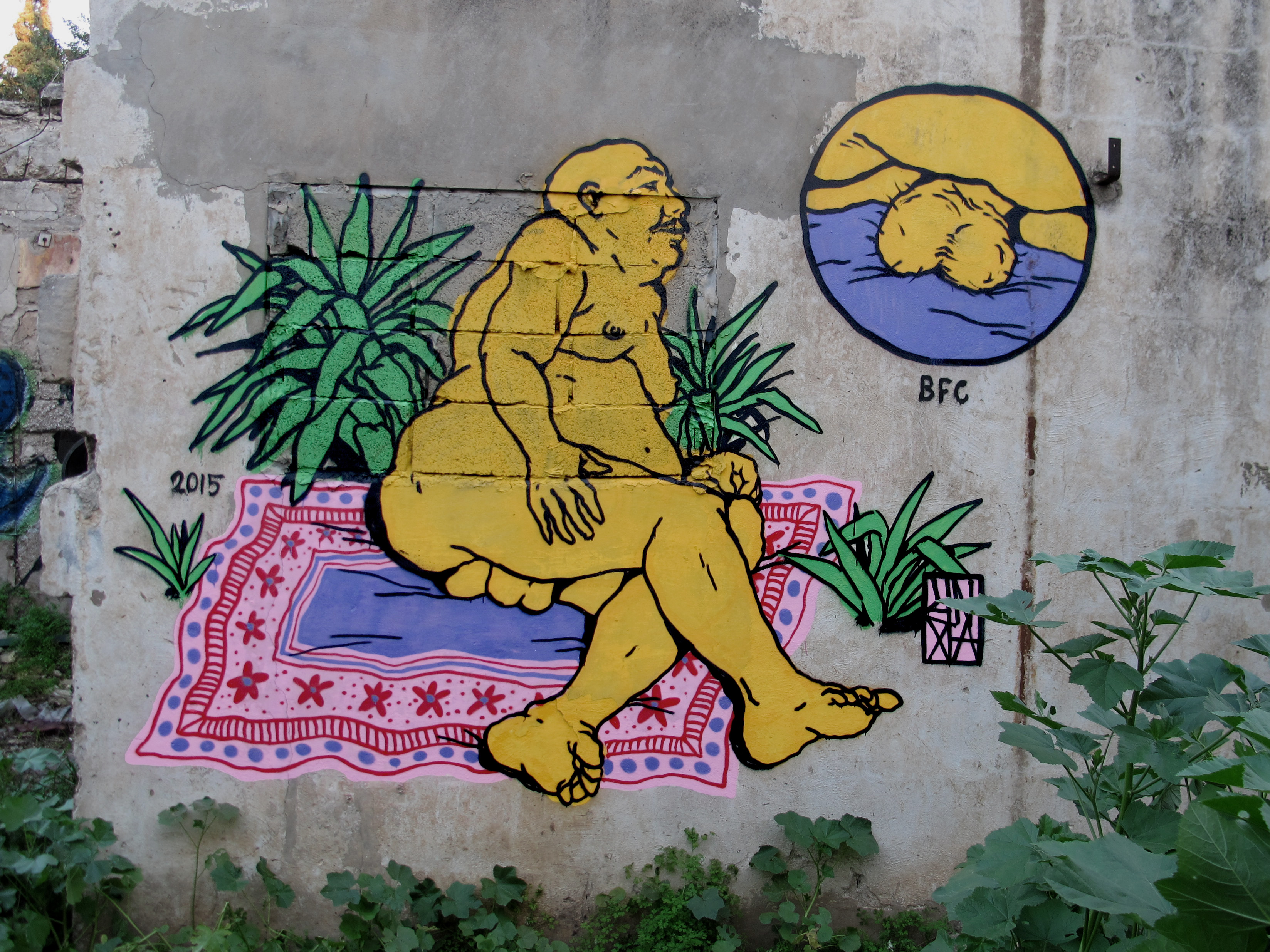 unga broken fingaz graffiti streetart haifa israel bfc fat man balls 
