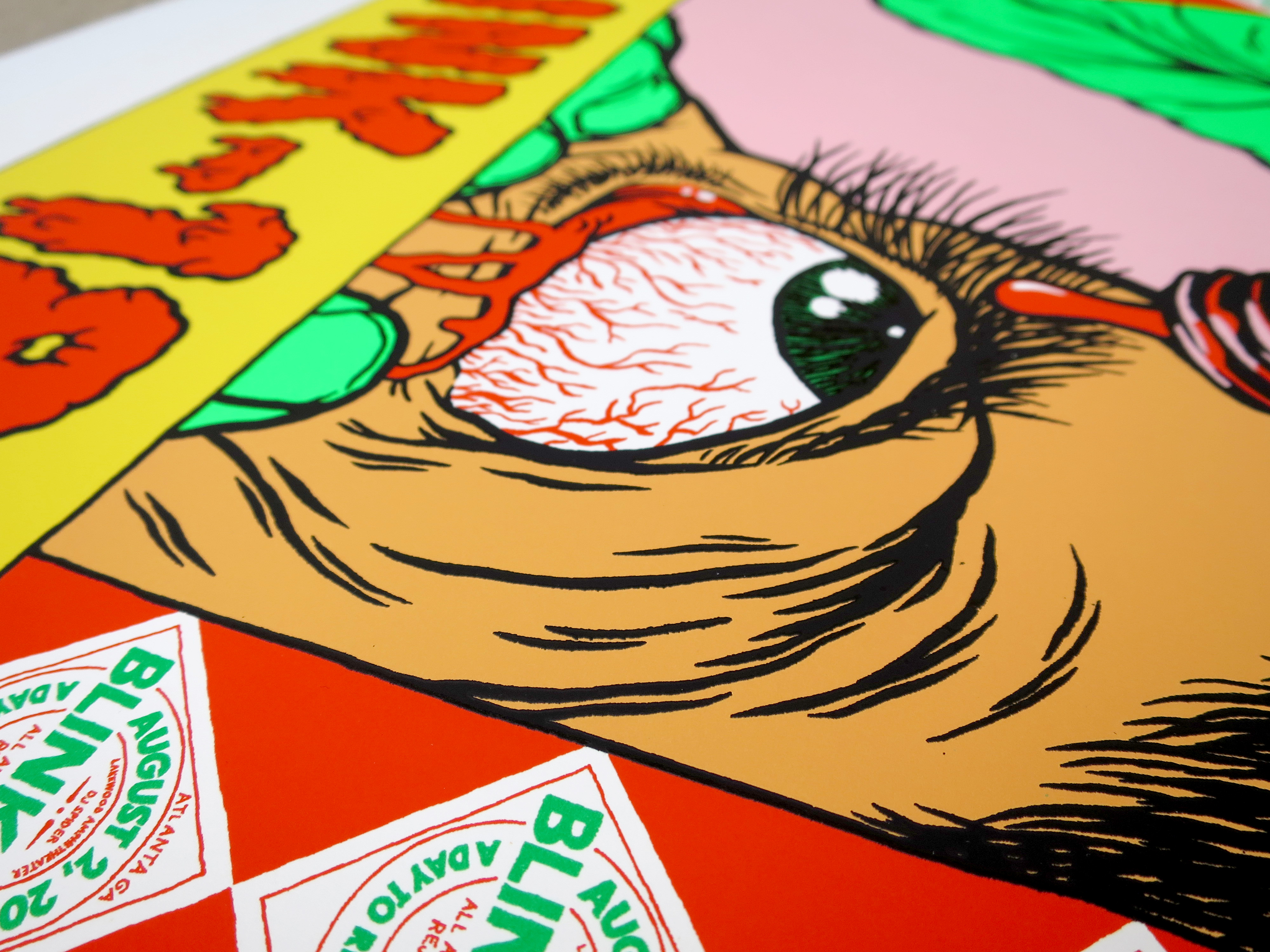 broken fingaz blink blink-182 gig poster graffiti street art israel bfc unga deso tant