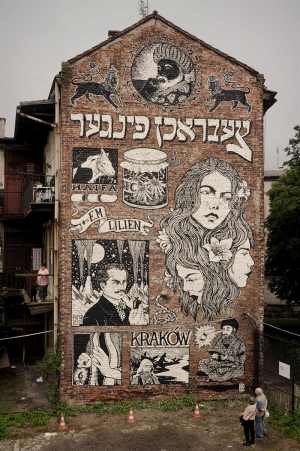 broken fingaz graffiti street art illustration israel poland jewish krakow lilien